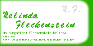 melinda fleckenstein business card